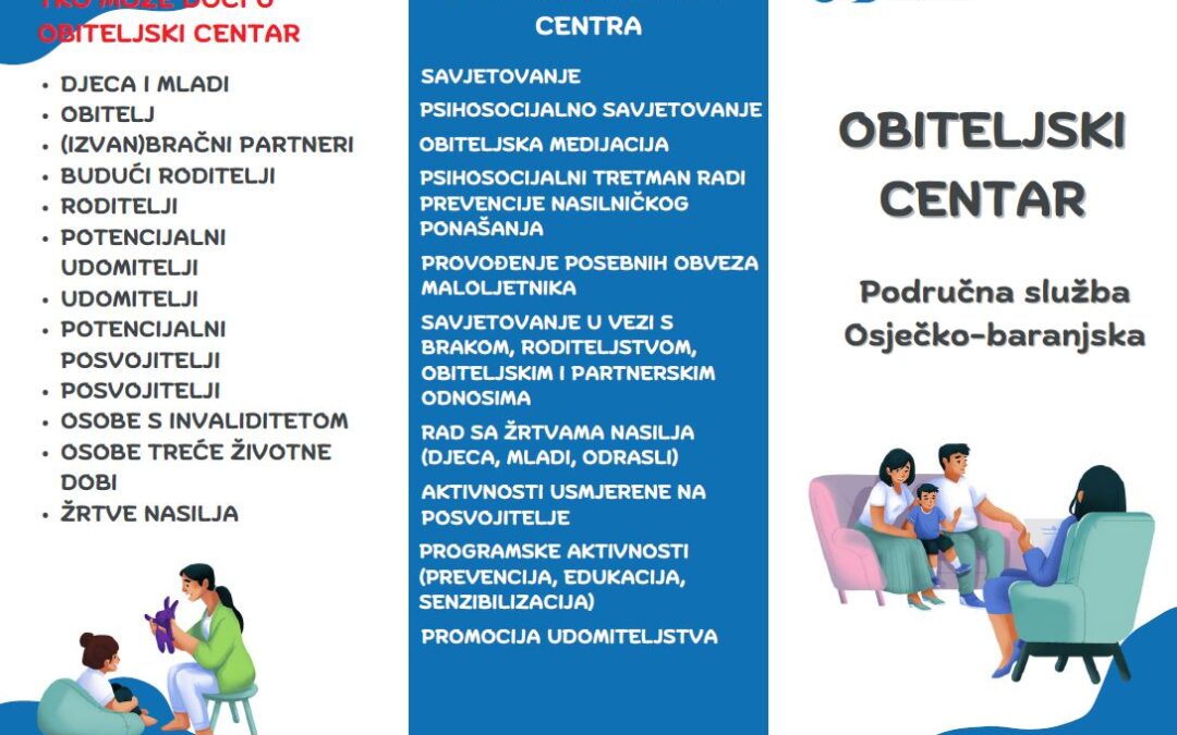 Obiteljski centar – letak