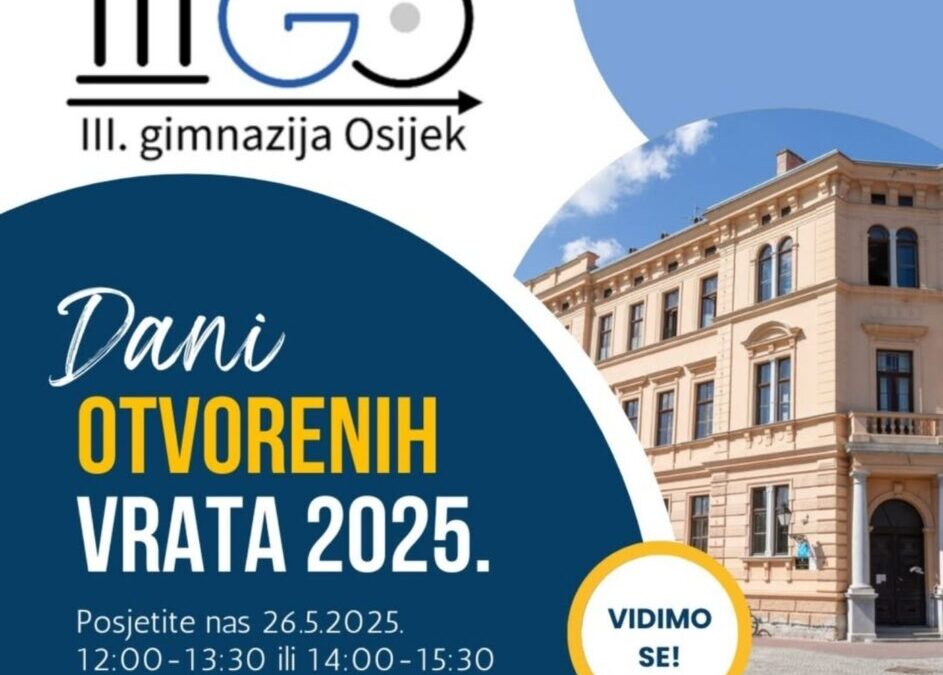 Dani otvorenih vrata u III. gimnaziji Osije