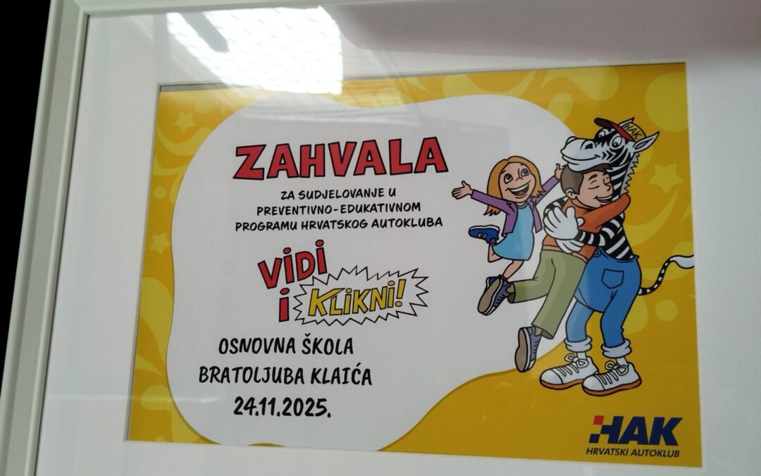 Preventivni program Hrvatskog autokluba Vidi i klikni